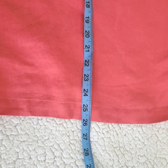 Peach Irish Linen Embroidered Sleeveless Blouse size 20 - Picture 10 of 12
